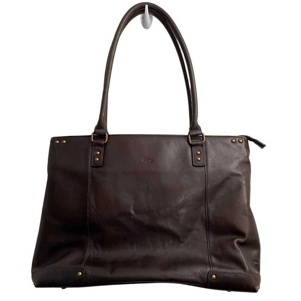 Solo Jay Leather Laptop Bag - Picture 1 of 12